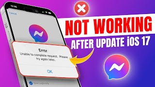 Facebook Messenger not Working on iPhone After the iOS 17 Update  Facebook Messenger Issue [upl. by Haimirej88]