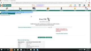 Mobile Recharge using IDBI Net Banking [upl. by Johnson]