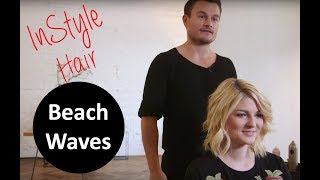 Beachwaves stylen mit Glätteisen und Lockenstab [upl. by Guillemette]