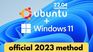 How to Install Ubuntu 2204 in Windows 11 Official Method [upl. by Idroj736]