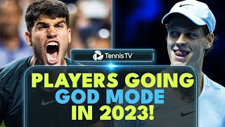 10 Times Tennis Players Went GOD MODE In 2023 🥶 [upl. by Clapp465]