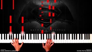 Hans Zimmer amp Junkie XL  Batman v Superman  Beautiful Lie Piano Version  Sheet Music [upl. by Agem760]