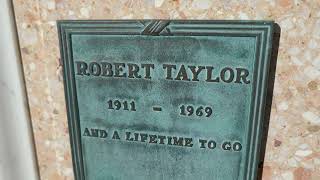 Actor Robert Taylor Grave Court of Freedom Forest Lawn Memorial Park Glendale California USA 2023 [upl. by Enilrae]