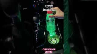 Car interior lighting Car cup holder lights car automobile youtubeshorts ytshorts Youtube [upl. by Ryter]