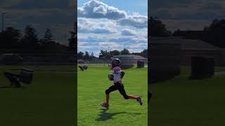 Touchdown season has begun laingsburg reedwaylon football touchdown [upl. by Atnovart]