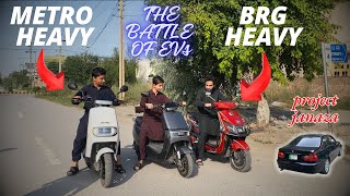 EV Bikes Drag Race 😍 Metro VS BRG 🔥 ft Project Janaza 🥲 [upl. by Barbie]