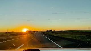 Texas Highway 287 Sunrise near Childress TX [upl. by Anirbaz]