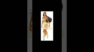 Making Pocahontas dressyoutubeshorts cartoon disneyprincess pocahontas [upl. by Schafer]