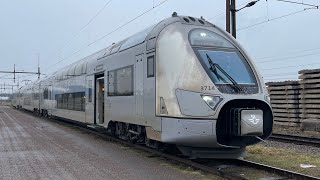 TRAIN TRIP IN SWEDEN  4K Train Drivers View Hallsberg to Linköping [upl. by Ahsakat]