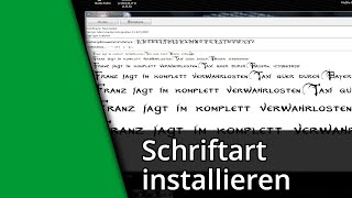 Neue Schriftart installieren  Neue Schrift installieren ✅ Tutorial [upl. by Roscoe]