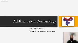 Adalimumab in Dermatology  Drug Mechanism of Action Use Sideeffects [upl. by Droffilc]