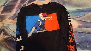 Ripping up old Todoroki anime shirt [upl. by Grissel]