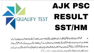 AJK PSC RESULT SSTHM [upl. by Attah]