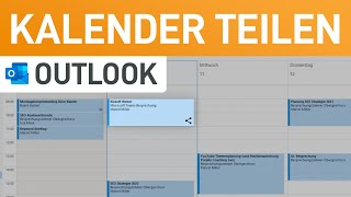 📅 Outlook Kalender freigeben Termine mit Kollegen amp Familie teilen [upl. by Ennovyhs]