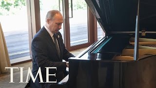 Russian President Vladimir Putin Plays Soviet Songs During China Visit  TIME [upl. by Ahsurej]