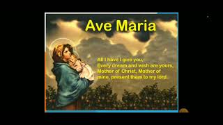 Ave Maria Gratia Plena song English Lyrics [upl. by Killigrew]