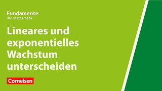 Lineares und exponentielles Wachstum unterscheiden  Fundamente der Mathematik  Erklärvideo [upl. by Marguerita]