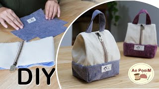 New idea A Cute Pouch bag easy sewing [upl. by Yrannav]