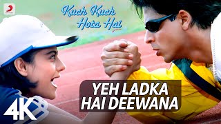 Yeh Ladka Hai Deewana 4K Video Kuch Kuch Hota Hai Shah Rukh Khan Kajol Udit NarayanAlka Yagnik [upl. by Madaih]