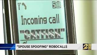 Spouse spoofing robocalls [upl. by Litch]