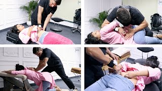 chiropractorinhyderabad BackpaintreatmentinhyderabadHyderabad trendingvideos asmrcracking [upl. by Eunice]