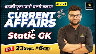 23 September 2023 Current Affairs  Daily Current Affairs 1269 Important Quest  Kumar Gaurav Sir [upl. by Hitoshi]