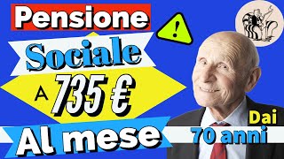 🌟ATTENZIONE❗️ ASSEGNO SOCIALE 2024 👉 AUMENTO fino a 735 EURO AL MESE dai 70 anni 📊 Come ottenerlo [upl. by Klement505]