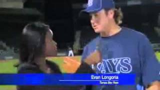 Most viewed Evan Longoria saves a reporters life [upl. by Shelbi]