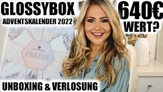 OMG 😍 GLOSSYBOX ADVENTSKALENDER 2022  UNBOXING amp VERLOSUNG [upl. by Aurelius440]