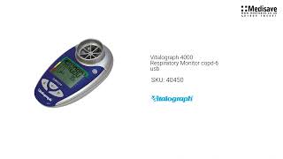 Vitalograph 4000 Respiratory Monitor copd 6 usb 40450 [upl. by Reld838]