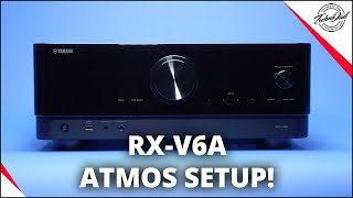 Yamaha RXV6A Unboxing amp Dolby Atmos Setup  8K HDMI 21 AV Receiver [upl. by Dailey]