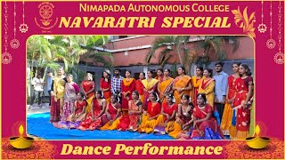 DHOLIDA x NAGDA SANGE DHOL  Navaratri Special Dance NimaparaAutonomousCollege [upl. by Olivie]