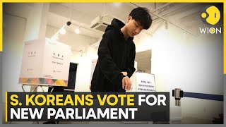 South Korea Elections 2024 Voting begins for new parliament  Latest English News  WION [upl. by Adnuahsal]