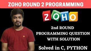 Zoho Round 2 Programming Question with Solution  C Python  BiNaRiEs [upl. by Alliuqa]