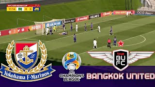 Bangkok United FC vs Yokohama F Marinos Live Score Ruslt Gameplay AFC Champions League [upl. by Neelsaj]