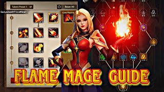 Fire Mage  Flame Mage  Talents  Rotation  Inscribed Stone Guide  TARISLAND [upl. by Anisirhc594]