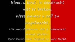 Belgisch volkslied  De Brabançonne lyrics [upl. by Randolph357]