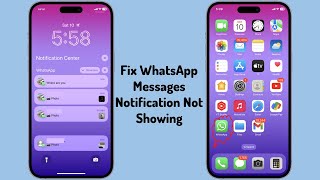 How to Fix WhatsApp Incoming Messages Notification Not Showing in iPhone [upl. by Ardin]