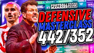 SIMEONES DEFENSIVE MASTERCLASS FM23 Tactics  Football Manager 2023 Tactics [upl. by Carpet]