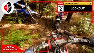 Berm Buster  GASGAS Loop 🔴 BREAKOUT TRAIL ⚠️ Lookout Grade 2 [upl. by Euginimod]