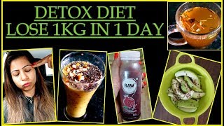 Detox Diet Plan to Lose Weight in Winter  How to Detox Your Body to Lose 1KG in 1 Day  Fat to Fab [upl. by Nosnar235]