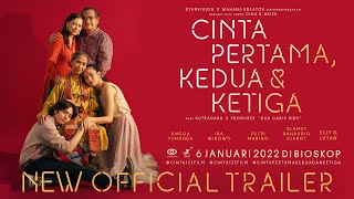 CINTA PERTAMA KEDUA amp KETIGA  New Official Trailer [upl. by Aicram]