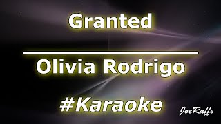 Olivia Rodrigo  Granted Karaoke [upl. by Nallac]