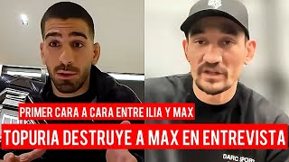 🚨¡TENSA PRIMERA ENTREVISTA ENTRE ILIA TOPURIA Y MAX HOLLOWAY ANTES DE UFC 308 DOBLADO AL ESPAÑOL [upl. by Alyar]