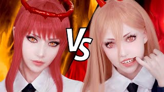 Power vs Makima Which cosplay is more difficult [upl. by Brookhouse135]