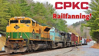 Railfanning the CPKC DampH Heritage Units Grain Trains and More [upl. by Kendyl654]