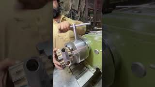 Cylinder fix in Lathe Chuck shortvideos machinary automobile [upl. by Leid233]