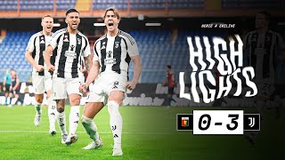 HIGHLIGHTS SERIE A  Genoa 03 Juventus  Dušan and Conceição headline Juves return to winning ways [upl. by Eb107]