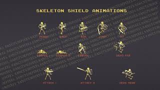 Skeleton Warrior Pixel Art Asset [upl. by Bertilla]