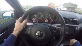 Bmw e46 330ci turbo boost 1b acceleration  m54b30 supercharger [upl. by Jaworski713]